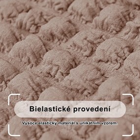 Bielastický poťah na trojmiestnu pohovku BestBerg / broskyňová