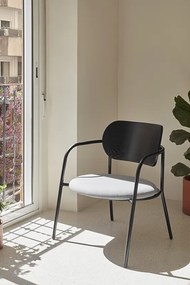 Teulat Eclipse dizajnové kreslo - Sivá + Drevo