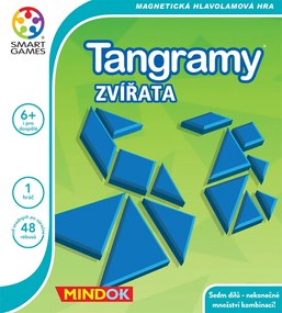 Logická hra na cesty Tangram Zvieratá MindOK SMART pre deti od 6 rokov