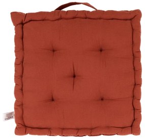 Oranžovohnedý sedák na stoličky s uchom Tiseco Home Studio, 40 x 40 cm