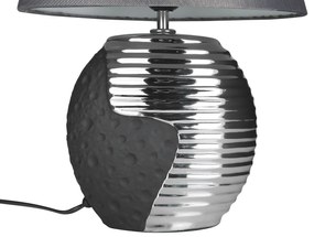Moderná čiernostrieborná stolná lampa ESLA Beliani