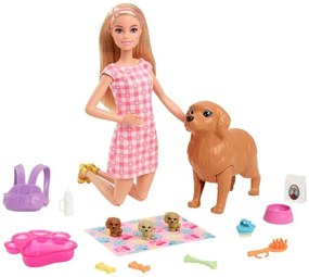 Barbie Bábika so psíkmi/mačacím oblečením (so psom a šteniatkami)  (100396192)