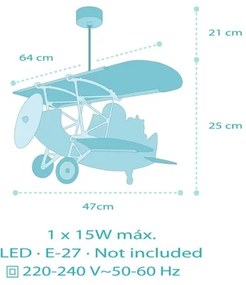 Dalber 54602 - Detský luster LITTLE LION 1xE27/15W/230V