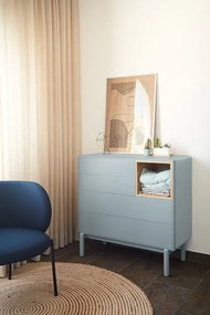 Teulat Corvo komoda so zásuvkami - Biela - 90 cm