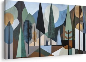 Obraz - Prírodná geometrická abstrakcia II. (90x60 cm)