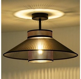 Duolla - Prisadený luster RIO SHINY 1xE27/15W/230V pr. 45 cm čierna/medená