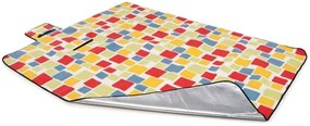 Farebná plážová deka s kockovaným vzorom Šírka: 150 cm | Dĺžka: 200 cm