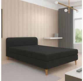 Čalúnená válenda BRISBANE 110x200 cm čierna