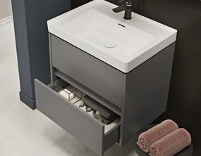 Cersanit Crea - závesná skrinka pod umývadlo 50cm, šedá, S924-015