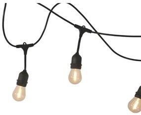 LED Solárna vonkajšia reťaz PARTY 10xE27/3,7V 10 m IP44 + DO