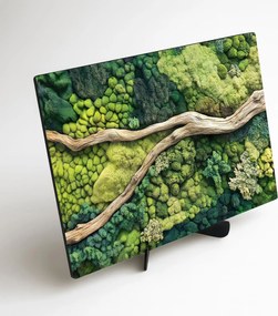 DUBLEZ | Imitácia machového obrazu - Konár v lese