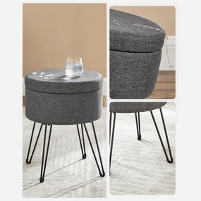 Taburetka s vekom LOM002G02 sivá