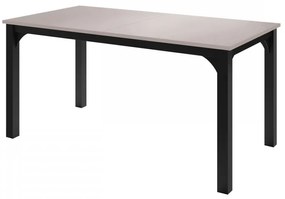 Rozkladací jedálenský stôl Limaino 160, Farby: čierna / dub craft zlatý