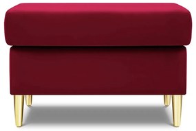 Červená zamatová podnožka Kyoto – Cosmopolitan Design