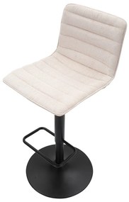 Bielo-čierna barová stolička s nastaviteľnou výškou (výška sedadla 61 cm) Malia – Mauro Ferretti