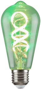 Rabalux LED Spiral Filament žiarovka Amber ST64 4W/E27/300Lm/2700K+RGB/Dim