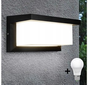 BOWI LED Vonkajšie nástenné svietidlo NEELY 1xE27/15W/230V 3000K IP54 čierna LEDBW0332A