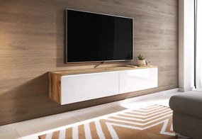 TV skrinka Dlone 140, Farby: betón smart, Osvetlenie: osvetlenie LED biele