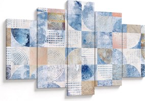 Obraz - Geometrické tvary na stene (150x105 cm)