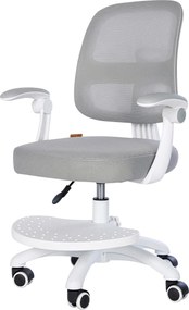 XXXLutz OTOČNÁ STOLIČKA PRE MLÁDEŽ, biela, svetlosivá Roba - Online Only detský nábytok - 004204010804