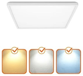 LED kúpeľňové svietidlo NIVERA LED/18W/230V IP54 30x30 cm biele + DO