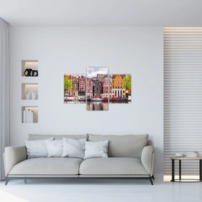 Obraz - Amsterdam, tanečné domy (90x60 cm)