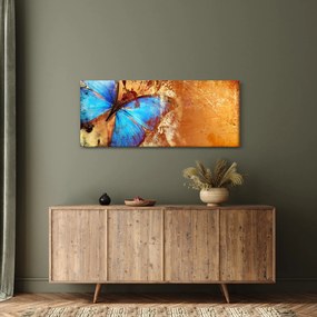 Obraz - Modrý motýľ (120x50 cm)