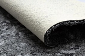 Kúpeľňový koberček FROTTE rozeta, protišmykový, mäkký - sivý