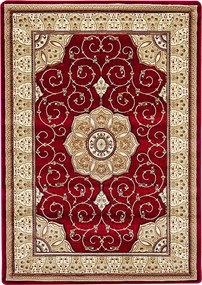 Koberec Adora 5792 červený – obdĺžnikový koberec s orientálnym vzorom Rozmer: 240x330 cm