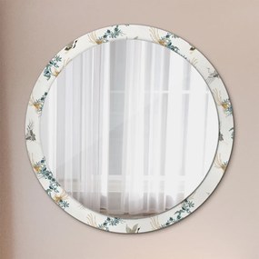Okrúhle ozdobné zrkadlo Chinoseries fi 100 cm