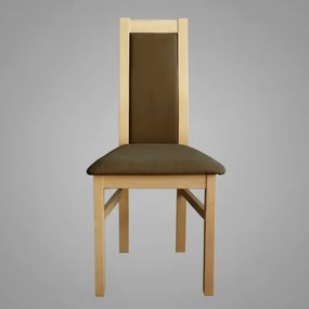 Jedálenská stolička ZOE dub/tmavohnedá