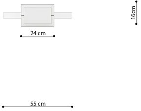 RIO 55 Stropné svetlo LED 4000K, zlatá TH.221 - Sollux