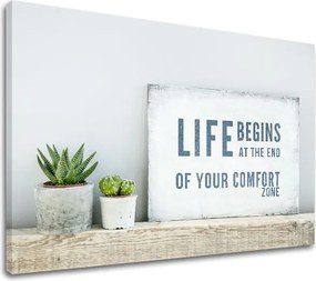 Motivačný obraz na stenu Life begins
