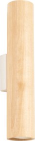Nástenné svietidlo Lino, 1x drevené tienidlo