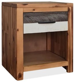 vidaXL Nočný stolík, masívne akáciové drevo, 40x30x48 cm-