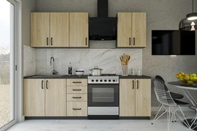 Moderná kuchyňa 180 RUBUS, dub Sonoma