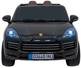 RAMIZ Elektrická autíčko  Porsche Cayenne S - čierne - 4x25W- BATÉRIA - 12V7Ah - 2024