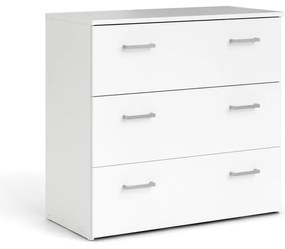 Biela nízka komoda 74x70 cm Space – Tvilum