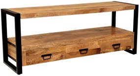 furniture-nabytek.cz - Rustikálny tv stolík z dreva mango 150x60x45