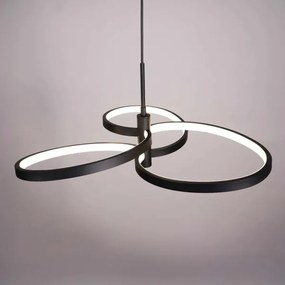 LED luster na lanku RIBBON LED/25W/230V 4000K čierny