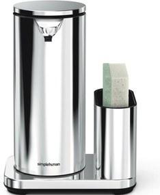 Simplehuman Bezdotykový dávkovač s držiakom na hubku 414 ml, nehrdz. oceľ lesk