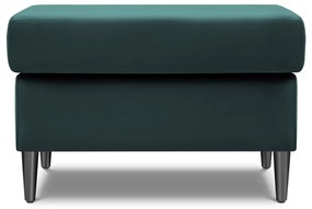Zamatová podnožka v petrolejovej farbe Kyoto – Cosmopolitan Design