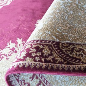 Koberec Exkluzívny Qum Silk 02 čevený