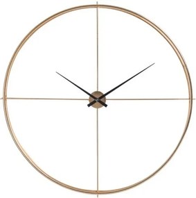 Zlaté kovové nástenné hodiny Metgo- Ø 128*10 cm