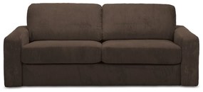 Hnedá menčestrová rozkladacia pohovka 195 cm Nona – Makamii