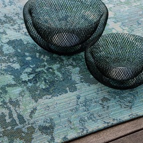 Obsession, Kusový koberec My Gobelina 643 ocean – na von aj na doma, 80x150, modrá, chodba / predsieň