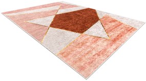 Koberec MIRO 52097.802 Geometrický, protišmykový, prateľný, ružový