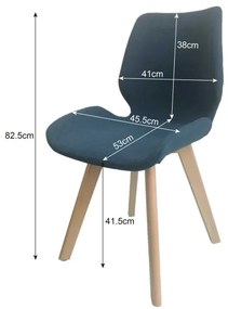 Set štyroch jedálenských stoličiek SJ.0159 čierne