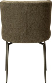 Khaki čalúnená jedálenská stolička Glam – DAN-FORM Denmark