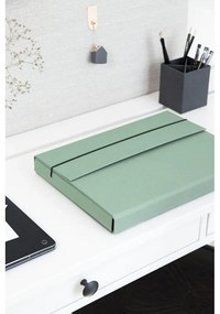 Zelený kartónový organizér Olof Canvas Paper Laminate – Bigso